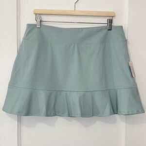 NWT Tommy Bahama Women’s Mint Green Ruffle Hem Skort, Size XL, Golf, Tennis